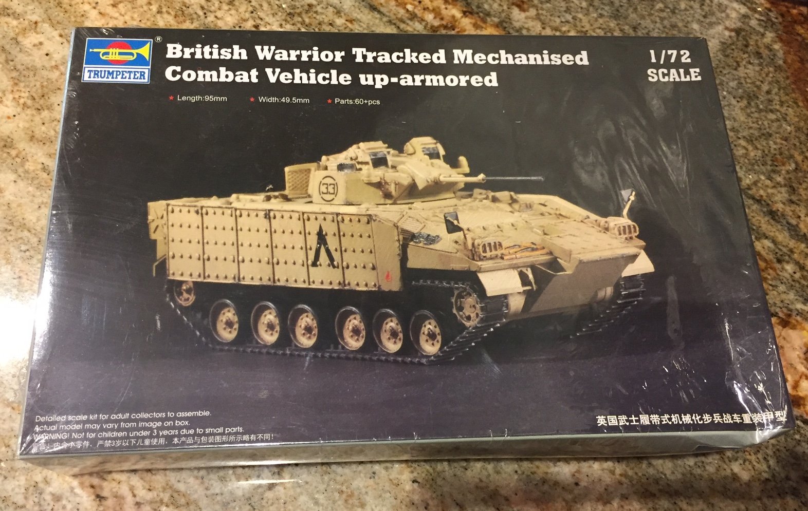 Trumpeter 1: 72 - British MCV80 Warrior with Enhanced Armour