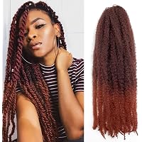 ToyoTress Marley Twist Haar - 6 Packungen Afro Kinky Curly Kunsthaar Für Crochet Braids & Protective Styles
