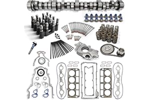 BTSCAR Truck Replacement Norris Camshaft Kit, Fit for 1997-2006 LS 4.8/5.3/5.7/6.0 GMC Chevrolet Gen3/4 with LS Cam Kit for 5.3, Head Gaskets, Springs, Pushrods, Oil Pump, Oil Pumps, Timing Chain