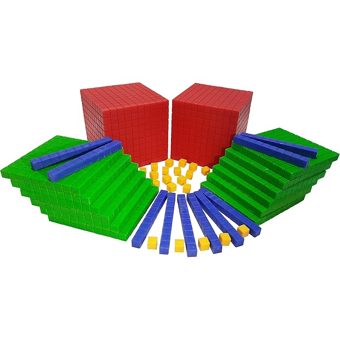 Buy Math Manipulative Base Ten Blocks Montessori Math Teaching Tools