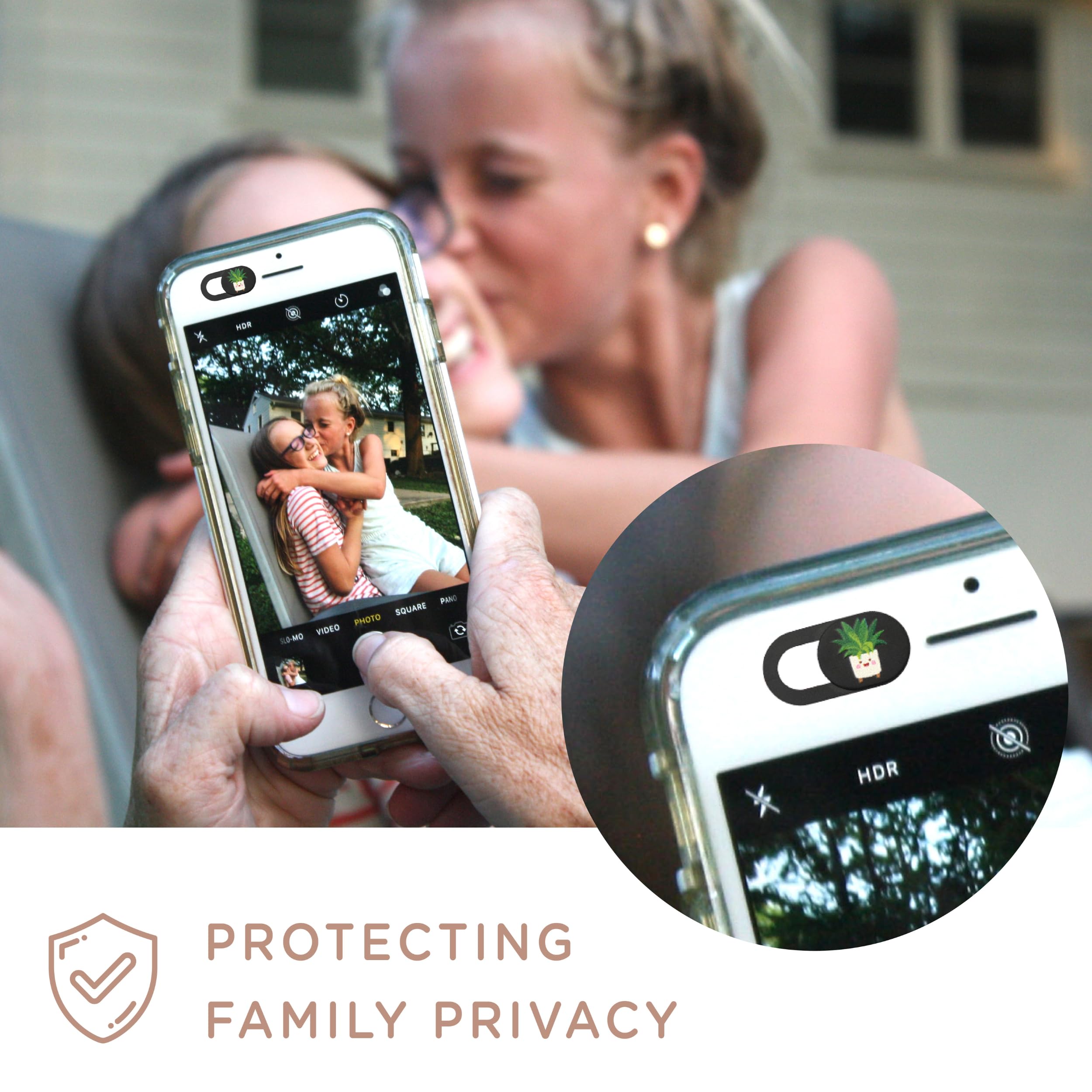 MESMOS 6pk Laptop Camera Cover Slide Cute, Laptop Accessories, Phone & Computer Camera Webcam Cover Slide, Web Cam Privacy Blocker (Small)