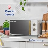Russell Hobbs 17L Solo Microwave 700W White, 5 Power Levels & Timer view 4