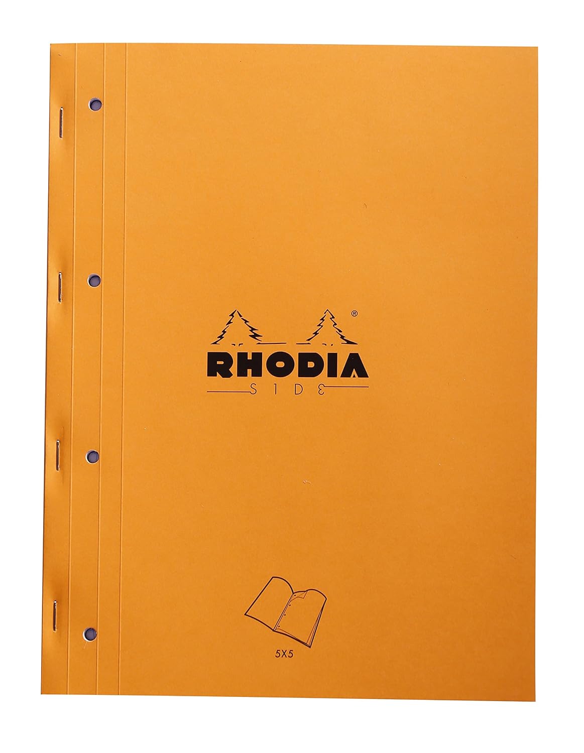 Rhodia Side Stapled pad, A4, Square ruling Orange Amazon.co.uk