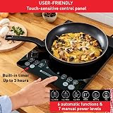 Tefal Slim Portable Induction Hob 2100W 6 Functions Black IH210840 view 3