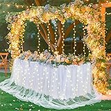 Shillance 17ft White Tulle Table Skirt for