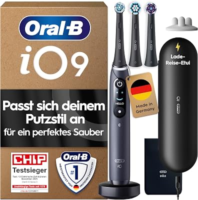 iO Series 9 Elektrische Zahnbürste, Schwarz