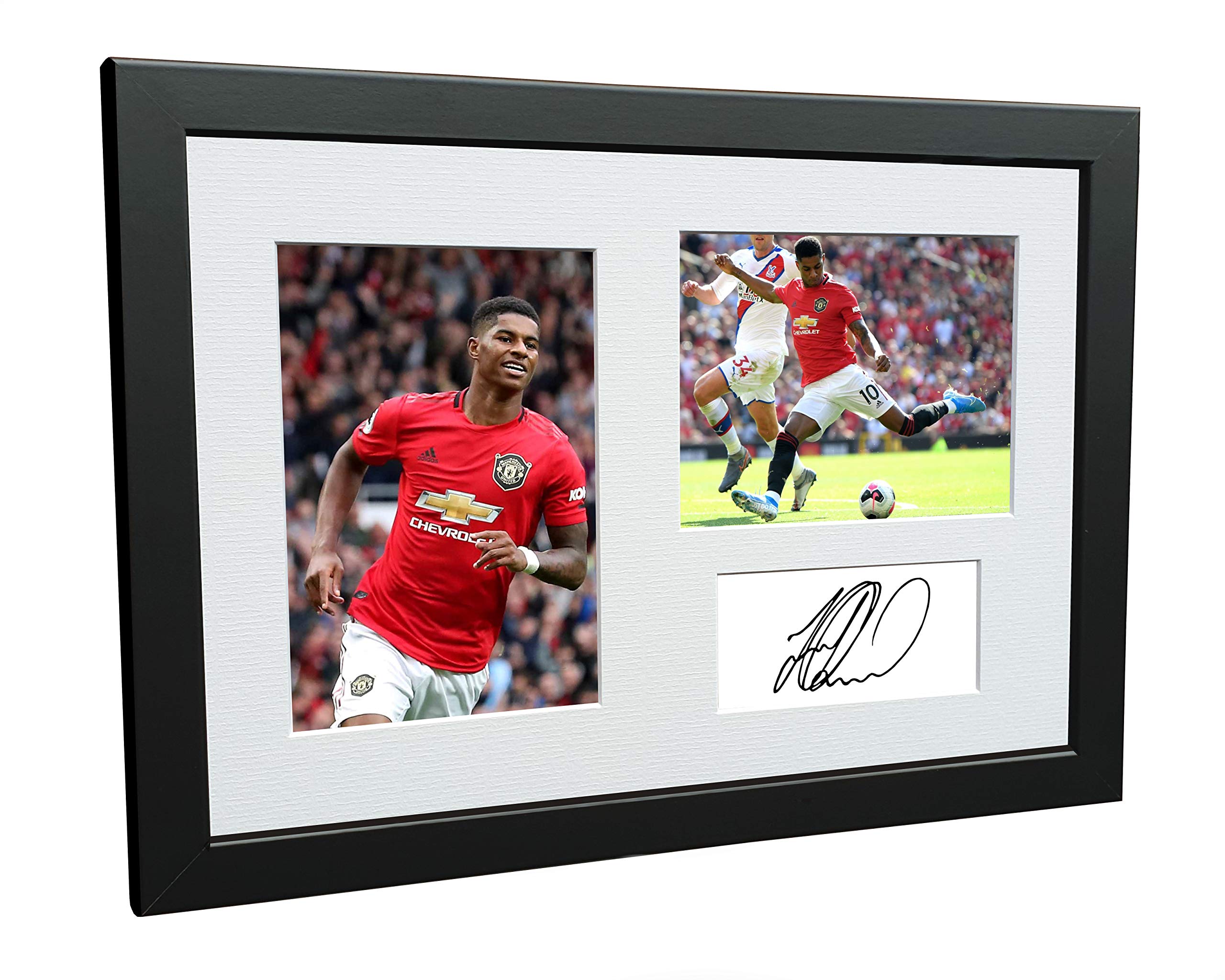 Kitbags & Lockers 12x8 A4 Signed Marcus Rashford Manchester United Autographed Photo Photograph Picture Frame Football Soccer Poster Gift