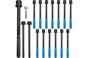 SDYYDS ES71334 Engine Cylinder Head Bolt Set Compatible with Isuzu I-280 I-290 I-350 I-370 Ascender,Saab 9-7X,Buick Rainier,C