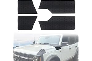 KAKABAS Front Wall Side Corner Cover Protective,Automotive Corner Guards,Corner Cover Trim Cover Compatible with Ford Bronco 2021-2023 2/4 Dorrs Accessories (Cowl Body Armor Side) Black