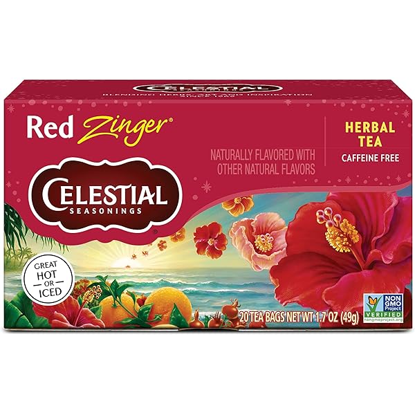 Amazon.com : Celestial Seasonings Hibiscus Tea, Red Zinger Herbal