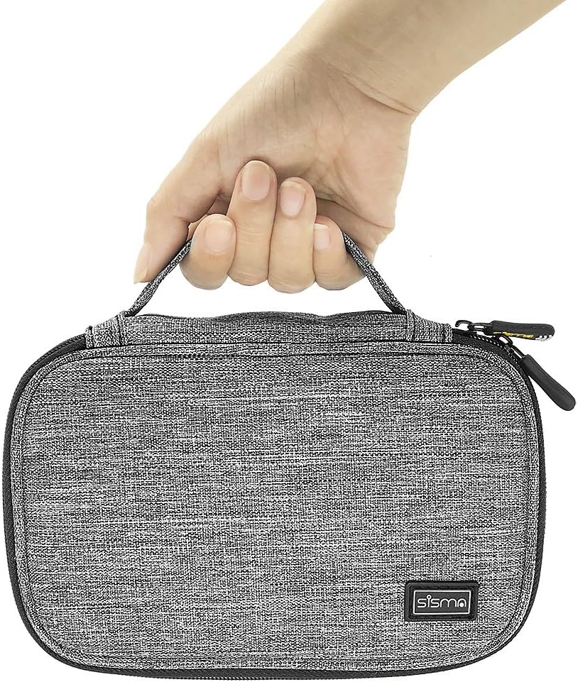 sisma Travel Cords Organiser Universal Electronic Accessories Small Carrying Bag for Phone Cables Chargers Batteries Power Bank Adapter USB Sticks Leads SD Cards - Image 3
