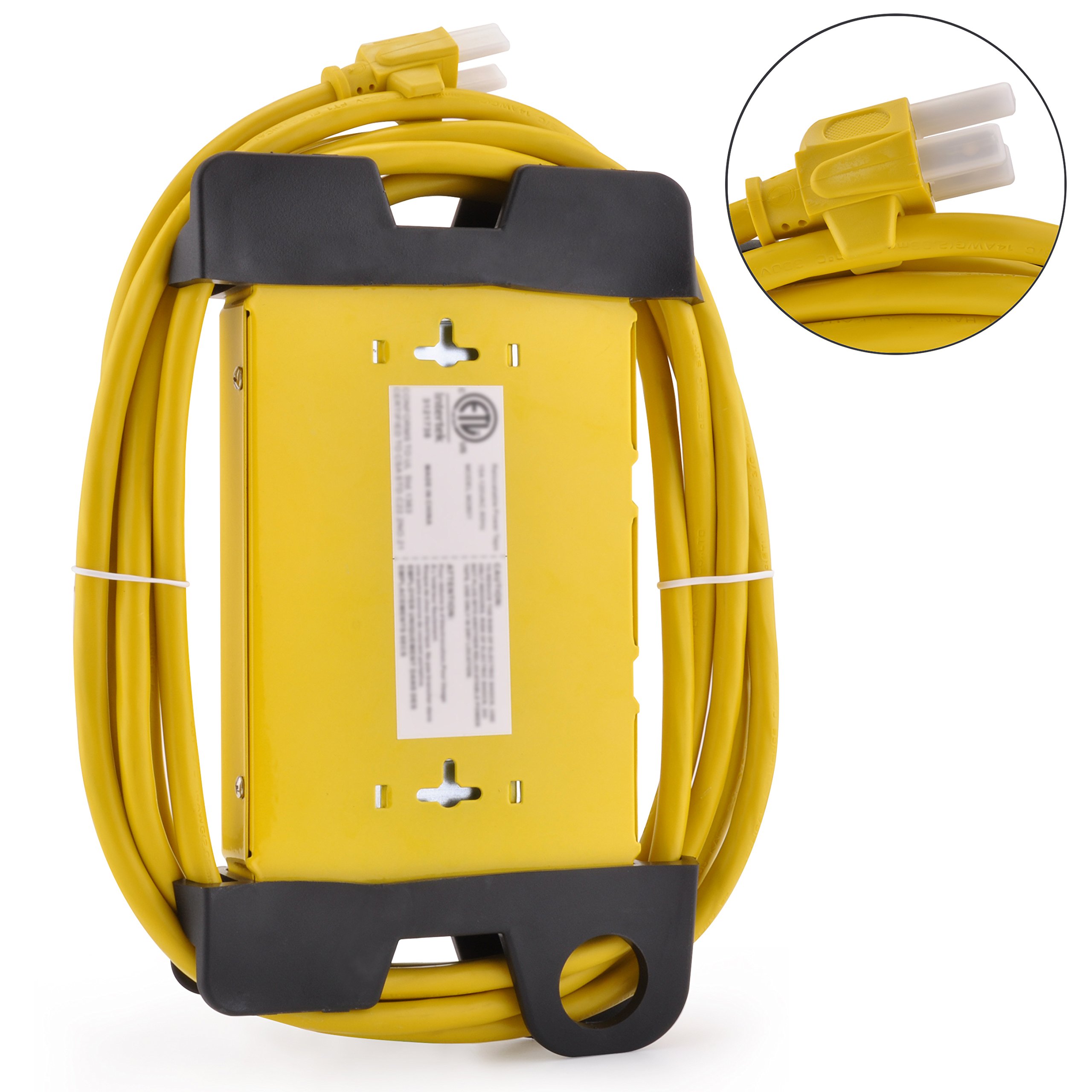 Bestten 8 Outlet Metal Power Strip, Heavy Duty Design, 12Foot Ultra