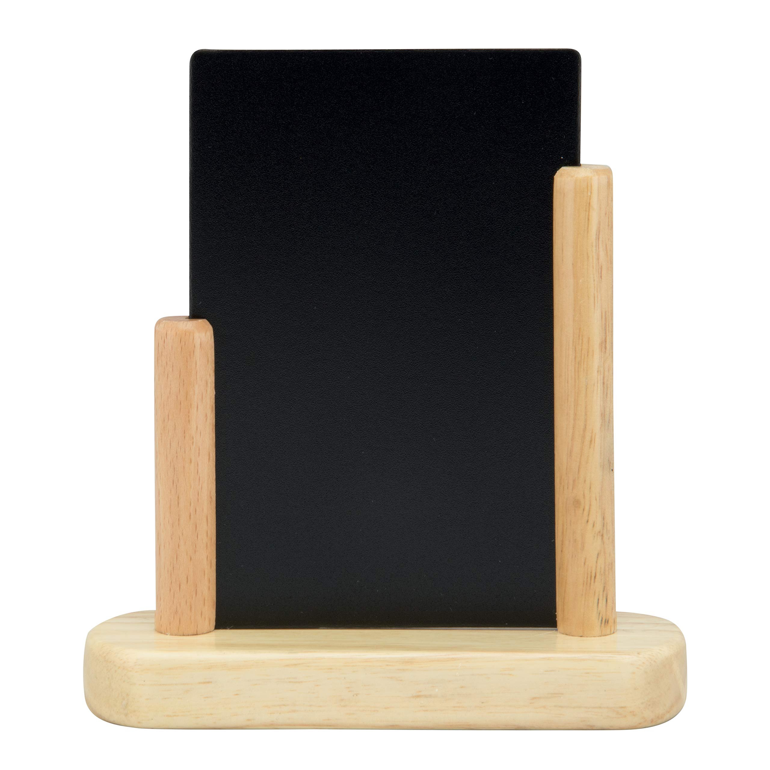 Securit 10 x 15cm Lacquered Finish Elegant Small Table Top Menu Chalk Board - Plain