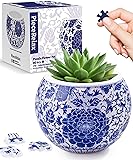 PieceRelax 3D Puzzle Planter - Oriental Floral