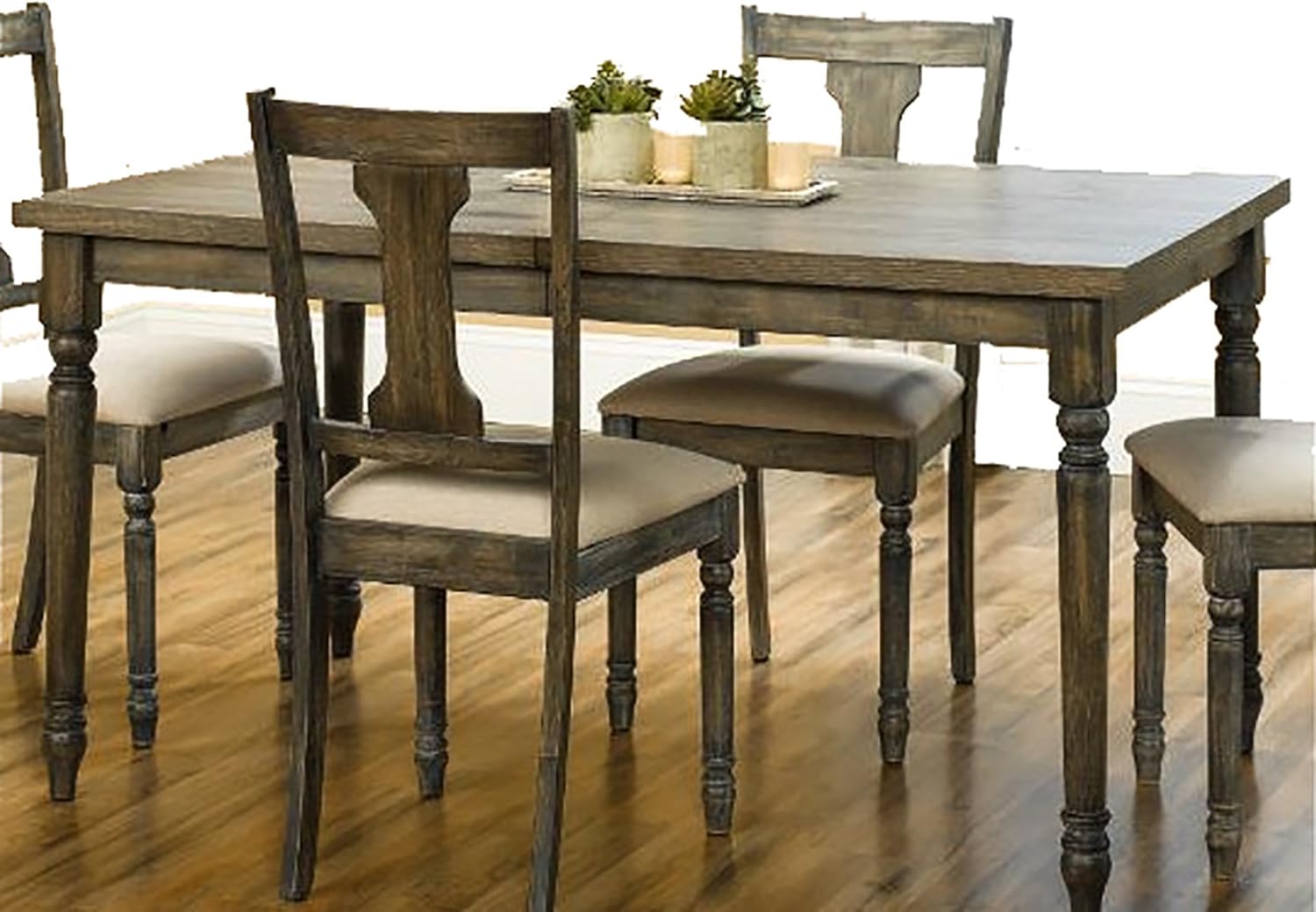 Amazon.com - Traditional 5 Piece Dining Set With Table And 4 Chairs In