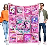 Xtmunole Gymnastics Gifts for Girls,Girls Gymnastics Blanket Gifts,Gifts for Gymnasts Gymnastics Girls,Gymnastics Blanket for Girls Women,Gymnastics Christmas Birthday Gifts Throw Blanket 50" X 40"