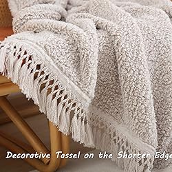 Ultra Soft Cozy Sherpa Throw Blanket with