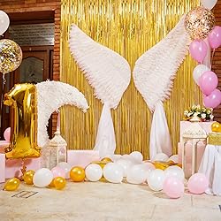 Crosize 4 Pack 3.3 x 8.2 ft Foil Fringe Curtains