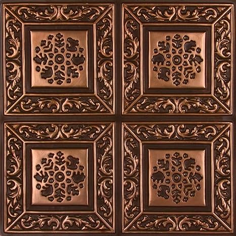 Amazon Com Udecor 203 Ceiling Tile Antique Copper 2 X2