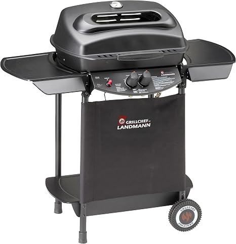 Grillchef 2br Gasgrillwagen Schwarz Amazon De Garten