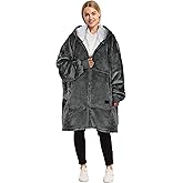 Catalonia Zip Up Blanket Hoodie Sweatshirt, Oversized Sherpa Pullover Jacket, Gift for Her