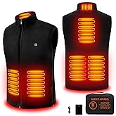 Yolikeb Heated Vest with Battery Pack Included, Warming Polar Fleece Smart Heating Vests