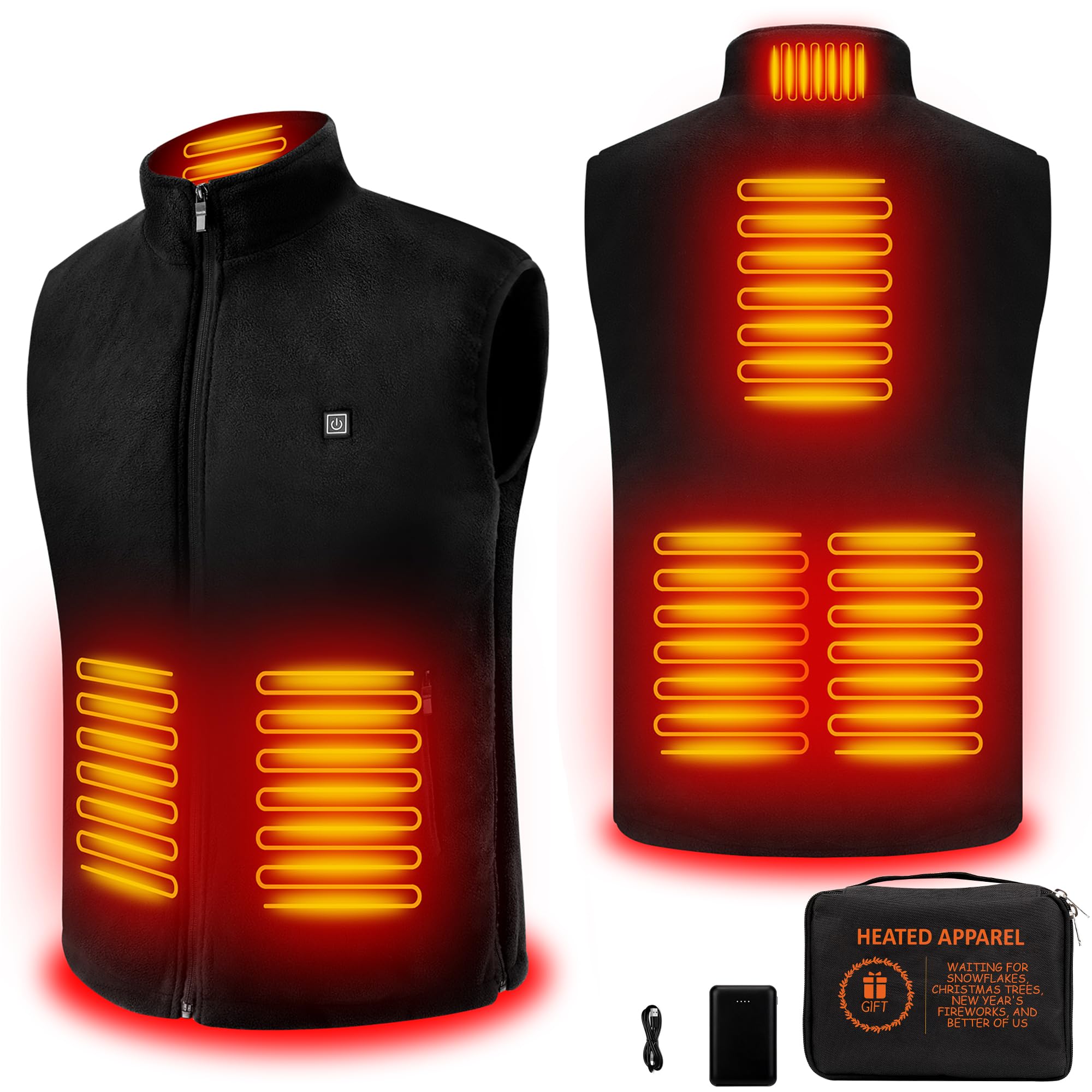 Photo 1 of Yolikeb Heated Vest for Men Women with Battery Pack Included, Polar Fleece Mens Womens Heated Vest Jacket, Warming Heating Vest Rechargeable Electric Vest, Heated Jackets for Men Women, Heated Jacket
SIZE-S,M