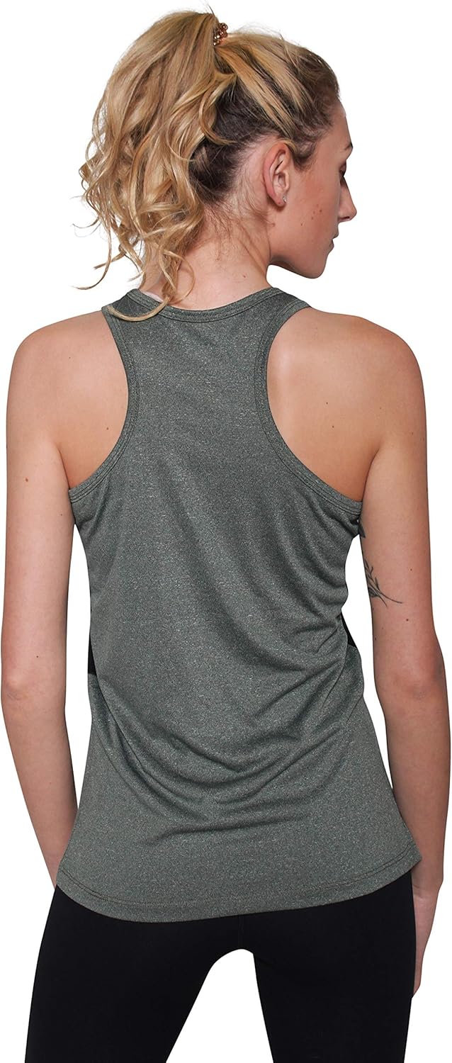 5-Pack Women's Racerback Tank Top Dry-Fit Athletic Performance Yoga Activewear at  Women’s Clothing store