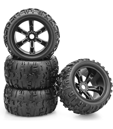 Amazon.com: Traxxas 8972 Maxx Black All Terrain Tires and