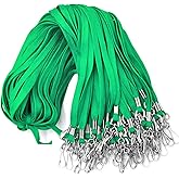 Beebel Lanyard 50PCS Lanyards with Swivel Hook clips for ID Name Badge Holder (Green)
