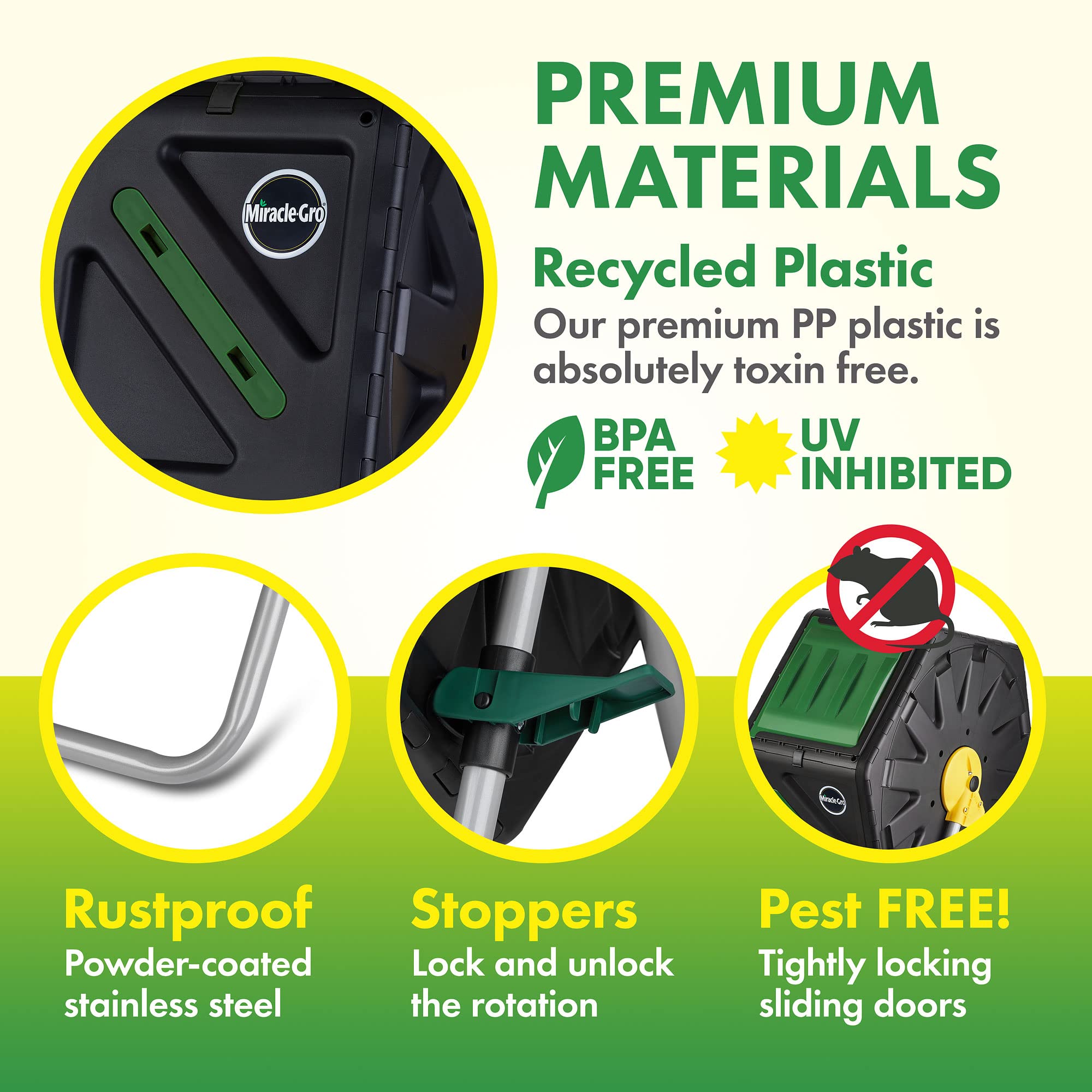 Mua Miracle-Gro Small Composter - Compact Single Chamber Outdoor Garden ...