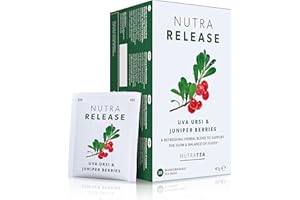 NUTRARELEASE - Water Retention Tea | Bloated Stomach Tea - Natural Diuretic For Water Balance - Includes Dandelion Root & Bearberry - 120 Enveloped Tea Bags - by Nutra Tea - Herbal Tea - (6 Pack)