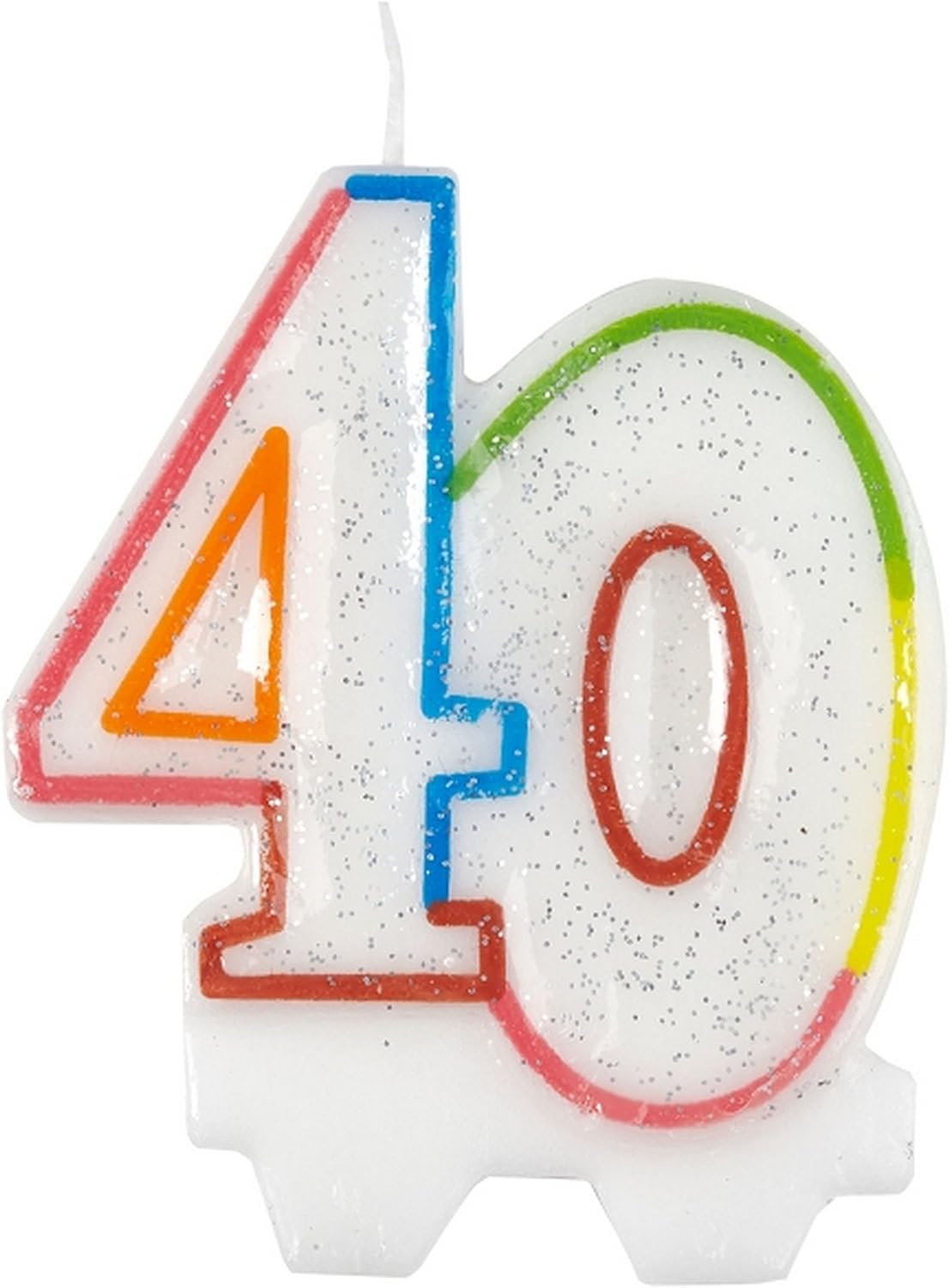 amscan 9900811 40th Birthday Candles Party Decoration 7.5cm1 Pc