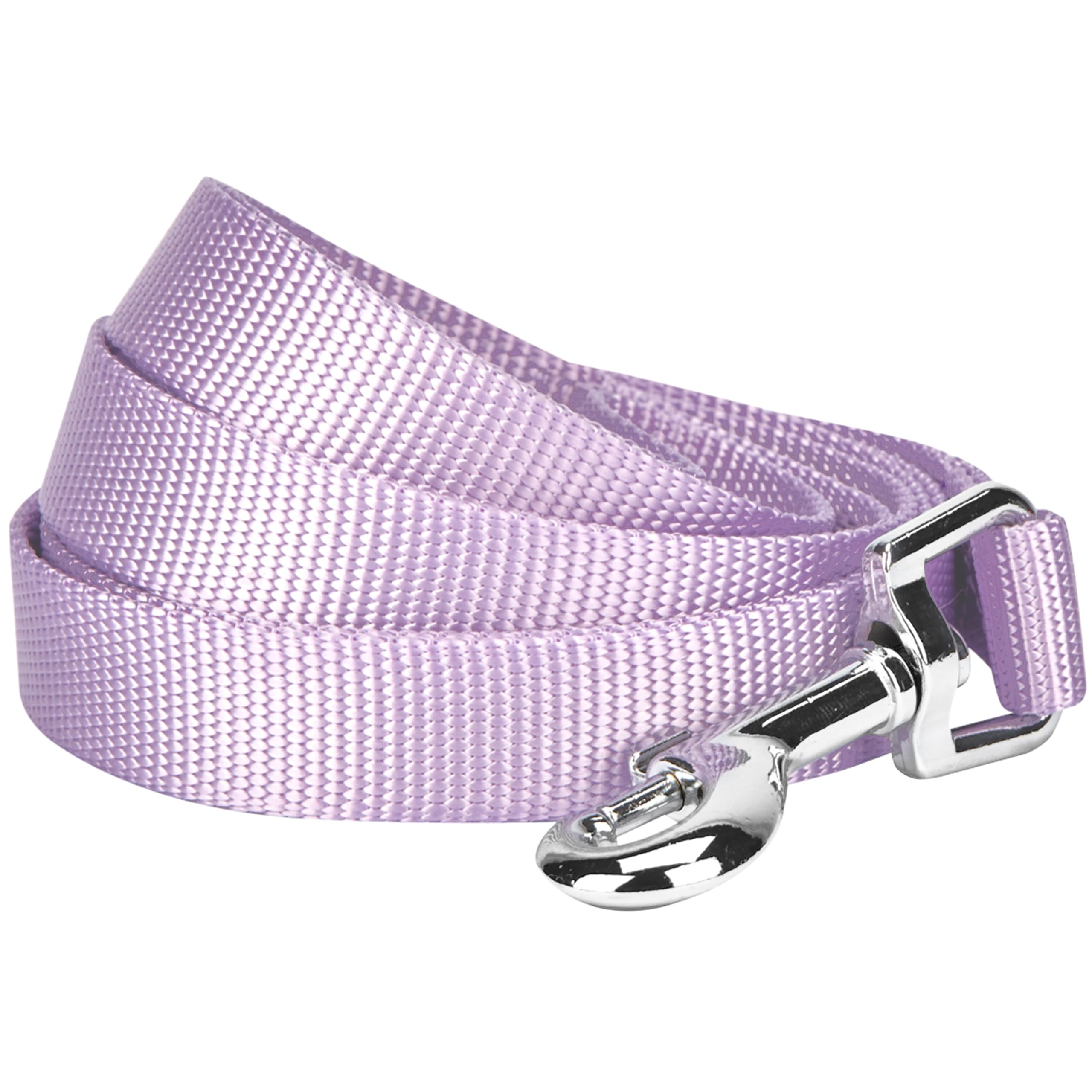 Photo 1 of Blueberry Pet Essentials Lavender Dog Leash for Medium - 5' * 3/4" Dogs | Heavy Duty Nylon Lead | Lightweight Puppy & Cat Leash for Walking & Training