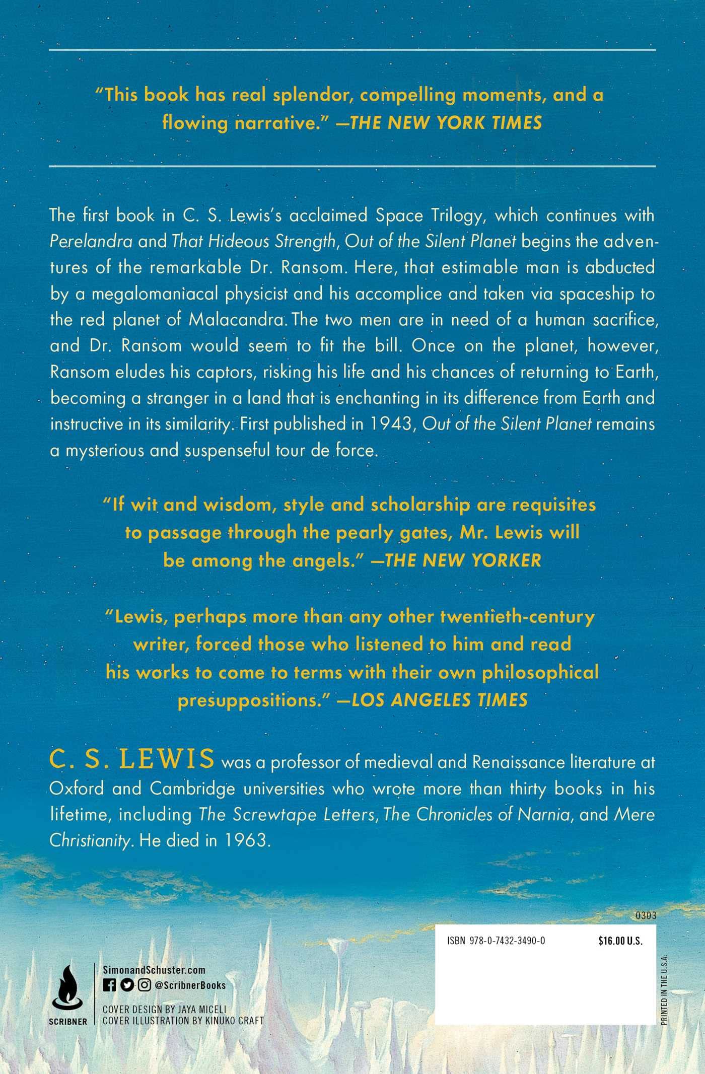 Out of the Silent Planet (1) (The Space Trilogy) Out of the Silent Planet (1) (The Space Trilogy) Paperback Audible Audiobook Kindle Hardcover Audio CD Mass Market Paperback