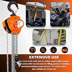 YATOINTO Chain Hoist 1/4 Ton (550Lbs) Capacity