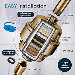 AquaHomeGroup 20 Stage Shower Filter for Hard Water