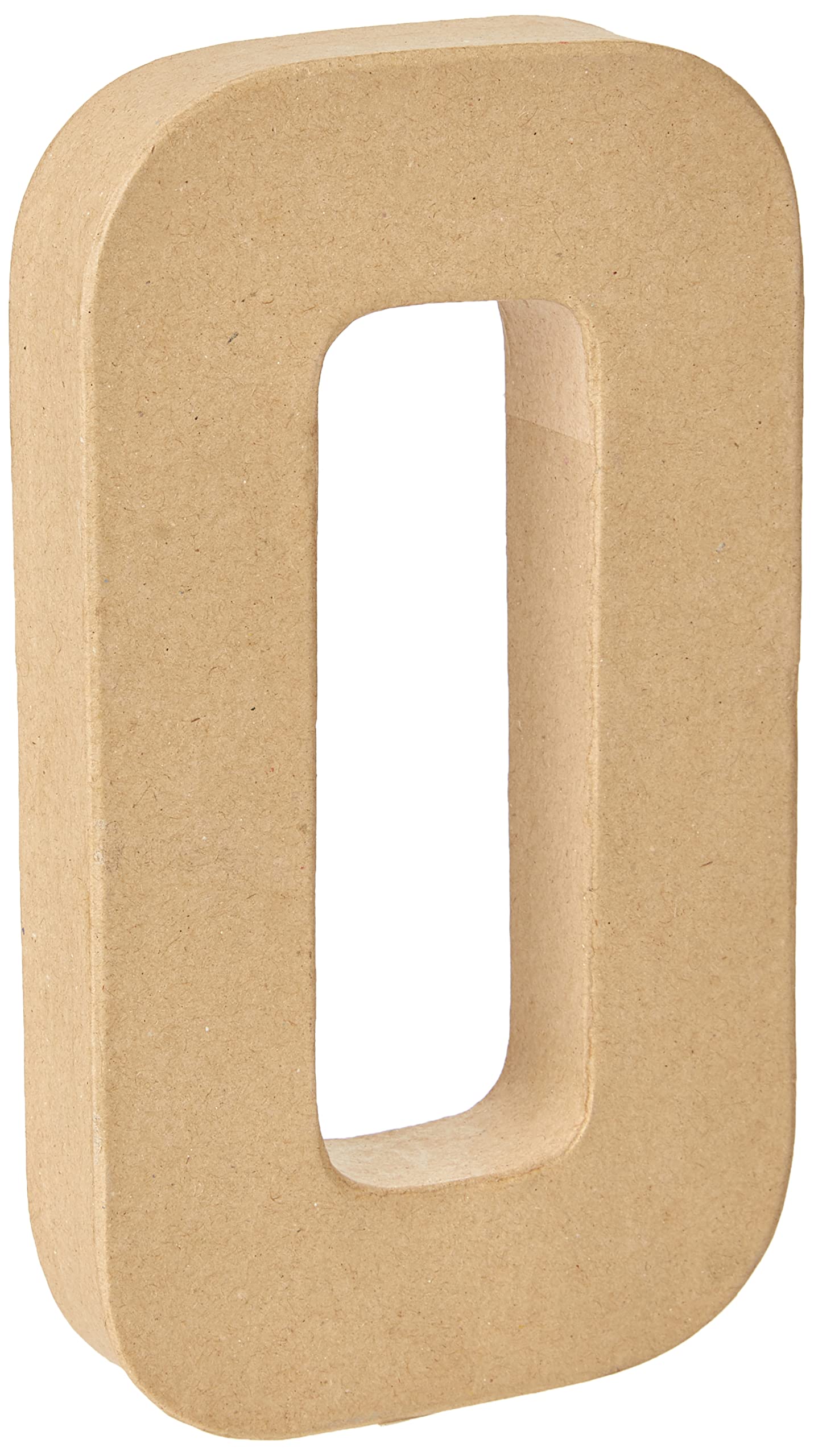 Creativ 26614 20.5 cm 1-Piece Papier Mache Letter O, Beige