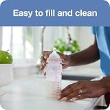 NUK First Choice+ Baby Bottles 0-6m 300 ml Anti-Colic 3 Count Grey/White view 6