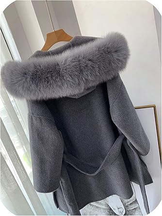 genuine fur trim coat