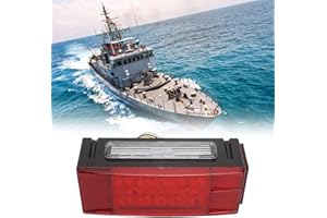 2PCS 12V LED Low Profile Submersible Rectangular Trailer Light for RV Marine Boats Trailer Submersible Lights Stop Taillights