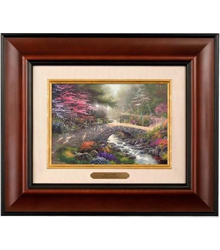 Amazon.com: Thomas Kinkade A Peaceful Retreat Brushwork (Burl