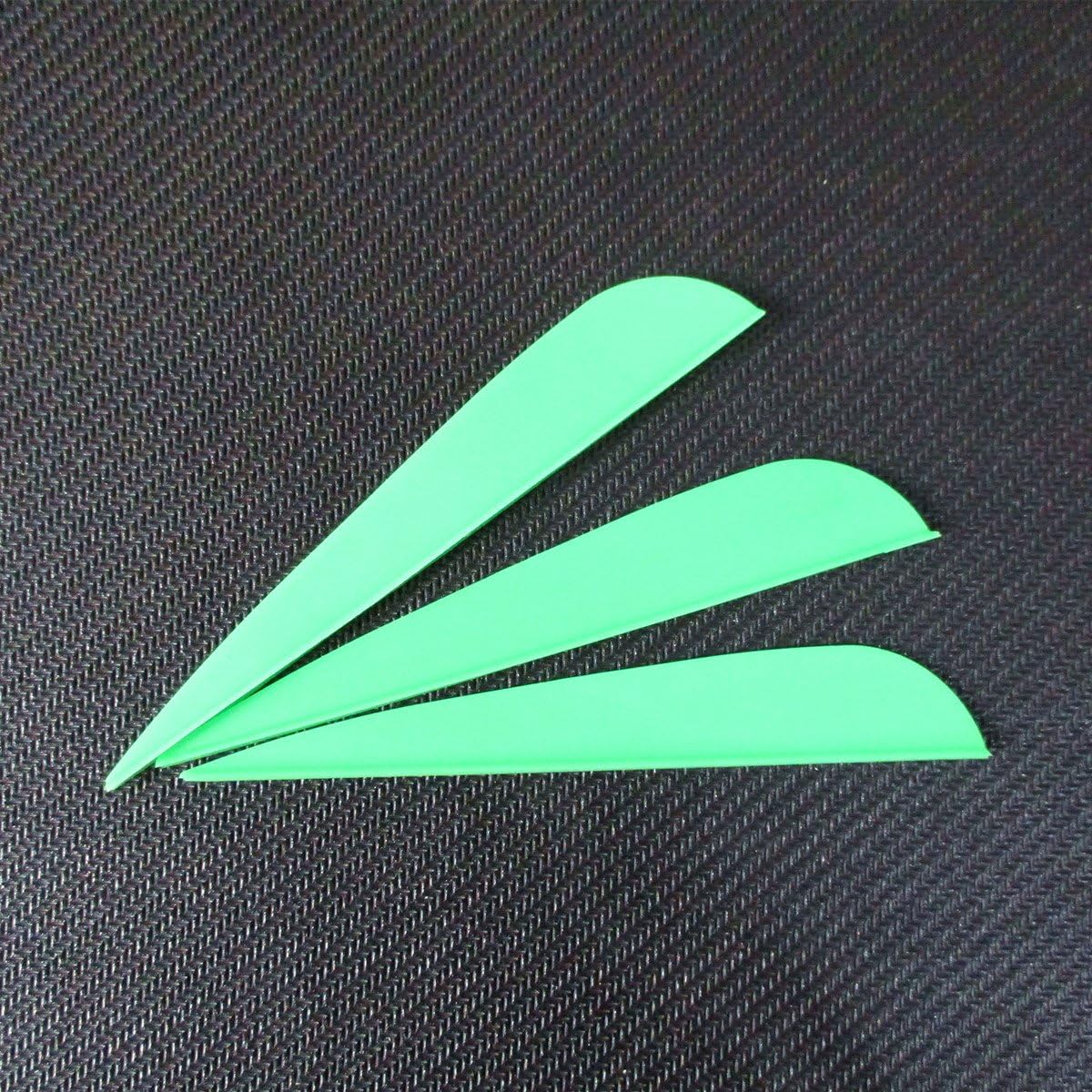 Letszhu Arrows Vanes 4 Inch Plastic Feather Fletching for DIY Archery Arrows 50 Pack (Green) : Sports & Outdoors