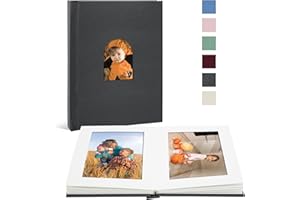 Vienrose Premium Small Photo Album 4x6 for 20 Pictures, Linen Cover Photo Book with Writing Space, Ideal for Wedding Albums, 