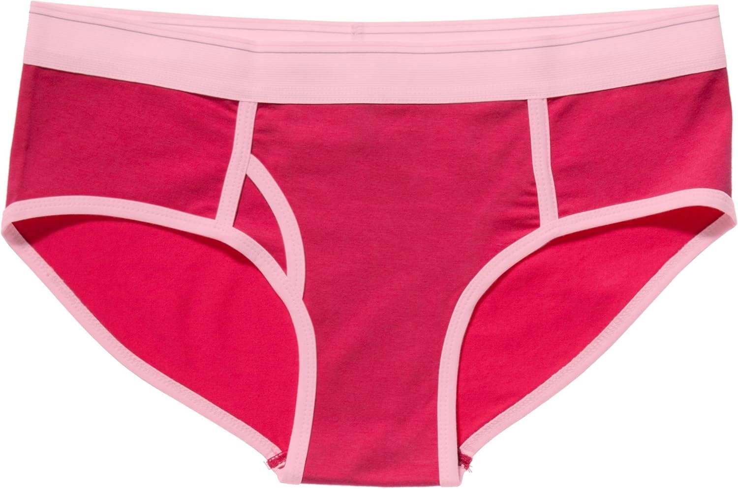 Bella Canvas Cotton Spandex Boyfriend Brief BE005 (L, Fuchsia/Pink