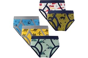 Winging Day Little Boys' Cotton Brief Soft Underwear Multipack