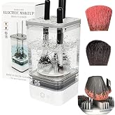 Deep-Clean Makeup Brush Cleaner，Powerful Friction Make Up Residue Remover | For All Size Brushes Set, Sponge, Powder Puffs, Efficient Cleaning, Portable Spinning Washer, Save Cleanser &amp; Shampoo