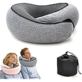 Travel Neck Pillows for Airplanes 2025 New Travel Pillow Neck Travel Pillow Memory Foam Airplane Pillow for Offices and Cars(Dark Grey)