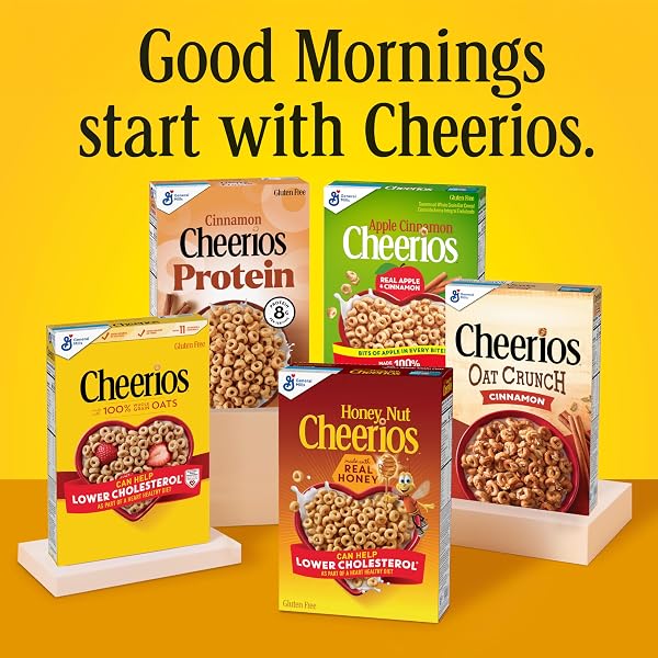 APPLE CINNAMON CHEERIOS, HEART HEALTHY GLUTEN FREE BREAKFAST CEREAL, MADE WITH WHOLE GRAIN OATS, FAMILY SIZE, 19 OZ
