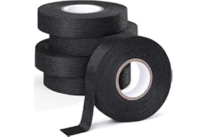 Wire Harness Tape-5 Rolls 3/4 Inchx50FT High Temp Wiring Loom Harness,Self-Adhesive Cloth Tape for Electrical Automotive Engi